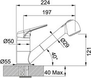 Смеситель Franke 740 оникс фото 2 в Челябинске