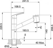 Смеситель Franke Rinsos хром фото 2 в Челябинске