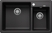 Мойка BLANCO LEGRA 8 SIlgranit антрацит, чаша слева