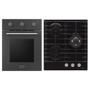 KRONA (духовой шкаф STRETTO 45 BL + варочная панель HAGEL 45 BL W)