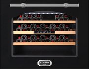 Встраиваемый винный шкаф Lofra ZBRNM24M/R CANTINA 24 NERO MAT CROMO фото в Челябинске