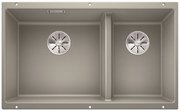 Мойка Blanco SUBLINE 430/270-U с отводной арматурой InFino® жемчужный
