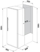 Встраиваемый холодильник Fulgor Milano FRSI 401 FED X фото 3 в Челябинске