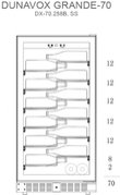 Винный шкаф Dunavox DX-70.258B фото 2 в Челябинске