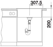 Мойка BLANCO NAYA 6 Silgranit черный фото 4 в Челябинске