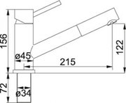 Смеситель Franke Taros выдвижной шланг нержавеющая сталь фото 2 в Челябинске