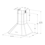 Купольная вытяжка Korting KHC 9839 RB фото 3 в Челябинске