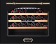 Встраиваемый винный шкаф Lofra ZBRNM24M/A CANTINA 24 NERO MAT BRONZO фото в Челябинске
