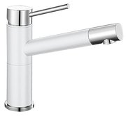 Смеситель Blanco Alta compact chrome/Silgranit белый фото в Челябинске