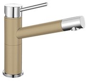 Смеситель Blanco Alta compact chrome/Silgranit шампань фото в Челябинске