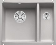 Мойка Blanco SUBLINE 350/150-U керамика отводная арматура InFino® серый алюминий фото в Челябинске