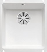 Мойка Blanco SUBLINE 375-U керамика отводная арматура InFino® глянцевый белый фото в Челябинске