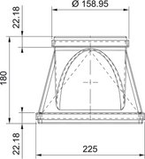 Переходник прямоугольн./круглый Фабер RRC 220х90мм фото 2 в Челябинске Переходник прямоугольн./круглый Faber RRC 220х90мм фото 2 в Челябинске