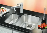 Мойка Blanco Ypsilon 550-U чаша справа, клапан-автомат нержавеющая сталь фото 2 в Челябинске