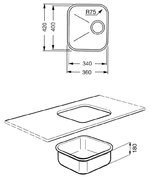 Мойка Smeg UM34 фото 2 в Челябинске