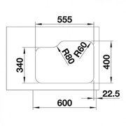 Мойка Blanco SUPRA 340/180-U клапан-автомат, чаша справа полированная нержавеющая сталь фото 4 в Челябинске