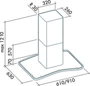 Вытяжка Falmec Astra isola 90 ix (800) ECP фото 2 в Челябинске