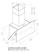 Вытяжка Pando P-730/90 CR NE+BL V. 1050 SEC PLUS фото 3 в Челябинске