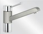Смеситель Blanco Zenos chrome/Silgranit жемчужный фото в Челябинске