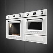 Компактный духовой шкаф с пароваркой Smeg SF4920VCB1 фото 3 в Челябинске