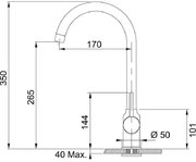 Смеситель Franke Pola Neo оникс фото 4 в Челябинске