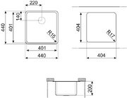 Мойка Smeg VSTR40DKX фото 2 в Челябинске
