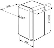 Мини-бар Smeg FAB5RUJ1 фото 3 в Челябинске