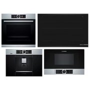 Bosch (варочная панель PXY875DW4E + духовой шкаф HSG636ES1 + микроволновая печь BFR634GS1 + кофемашина CTL636ES6) Bosch (варочная панель PXY875DW4E + духовой шкаф HSG636ES1 + микроволновая печь BFR634GS1 + кофемашина CTL636ES6)