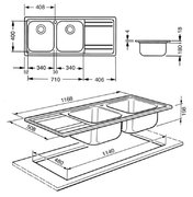 Мойка Smeg LE116S фото 2 в Челябинске