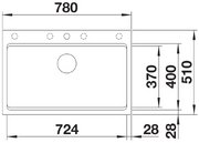Мойка BLANCO ETAGON 8 Silgranit антрацит фото 4 в Челябинске