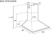 Вытяжка Korting KHC 5740 X фото 2 в Челябинске