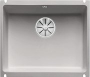 Мойка Blanco SUBLINE 500-U керамика отводная арматура InFino® серый алюминий фото в Челябинске