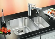 Мойка Blanco Ypsilon 550-U чаша слева, клапан-автомат нержавеющая сталь фото 2 в Челябинске