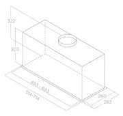 Встраиваемая вытяжка Elica LANE SENSOR BL MAT/A/72 старая версия фото 2 в Челябинске