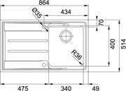 Мойка Franke ANX 211-86 крыло справа фото 2 в Челябинске