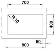 Мойка Blanco ROTAN 700-U Silgranit кофе фото 4 в Челябинске