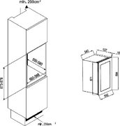 Встраиваемый винный шкаф Lofra ZBRR41MD/A CANTINA 41 BURGUNDY BRONZO 2T фото 2 в Челябинске