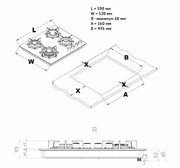 Газовая варочная панель Korting HGG 6420 CN фото 4 в Челябинске