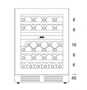 Винный шкаф Dunavox DAU-45.125DW.TO фото 3 в Челябинске