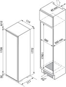 Встраиваемый однокамерный холодильник De Dietrich DRS 635 JE фото 2 в Челябинске