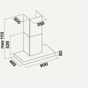 Вытяжка Falmec Stilo 90 white wall (NRS) фото 4 в Челябинске