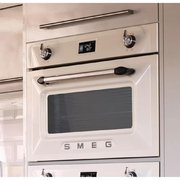 Компактный духовой шкаф с пароваркой Smeg SF4920VCP фото 2 в Челябинске