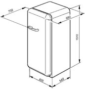 Морозильная камера Smeg CVB20RNE1 фото 2 в Челябинске