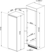 Встраиваемая морозильная камера Smeg S8F174NE фото 4 в Челябинске