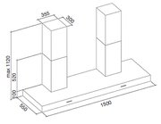 Вытяжка Falmec Horizon 150 ix (2x800) фото 3 в Челябинске