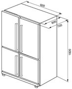 Холодильник SMEG FQ60XP фото 3 в Челябинске