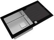 Врезная раковина Teka Diamond RS15 1B 1D 86 BLACK фото 3 в Челябинске