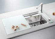 Мойка Blanco Statura 6-IF Crystal белое стекло нержавеющая сталь фото 2 в Челябинске