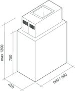 Вытяжка Falmec Laguna isola 60 (800) ECP фото 2 в Челябинске