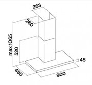 Вытяжка Falmec Luce 90 Glass White wall фото 2 в Челябинске